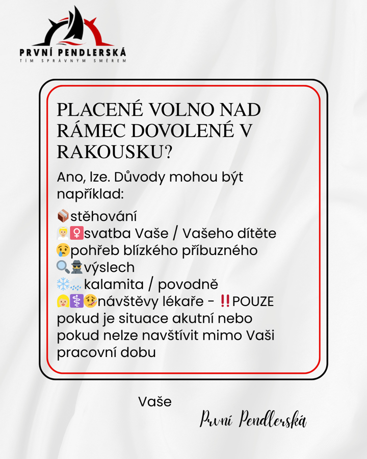 Placené volno nad rámec dovolené v Rakousku?